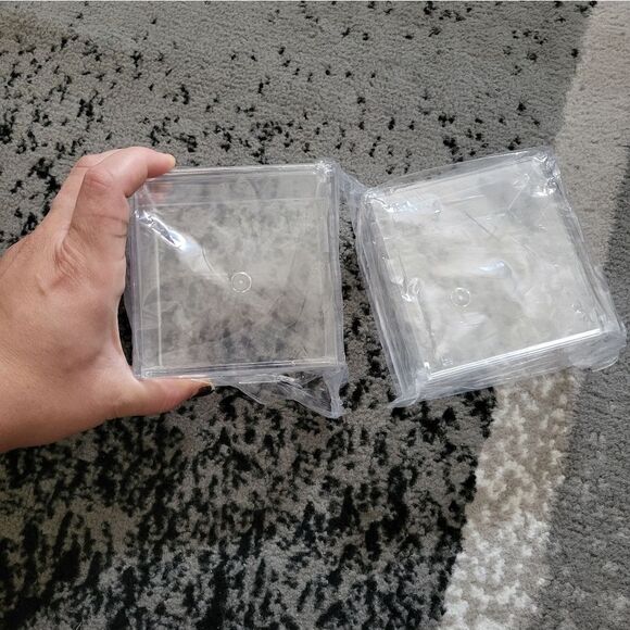 NWT 2 pack clear acrylic storage boxes - Picture 2 of 3